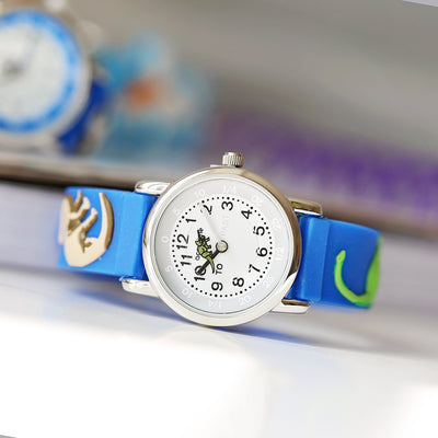 Kids Personalised 3D Dinosaur Watch - Blue - Shop Personalised Gifts