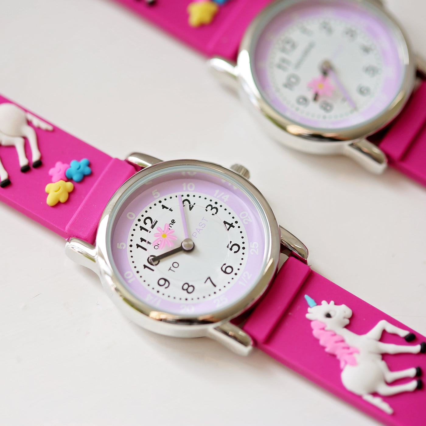 Kids Personalised Girls 3D Unicorn Watch - Pink - Shop Personalised Gifts