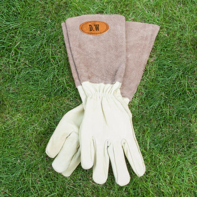 Large Brown Leather Garden Gloves - Shop Personalised Gifts