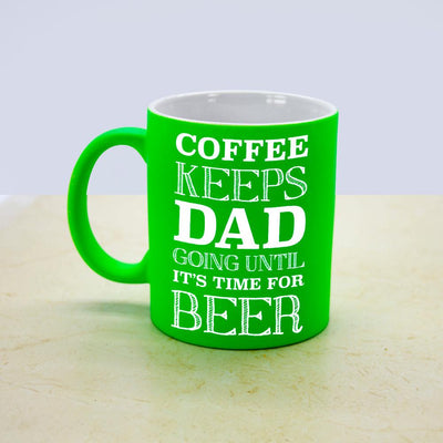 Personalised Coffee & Beer Loving Matte Ceramic Mug - Shop Personalised Gifts