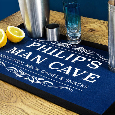 Personalised Gentleman's Man Cave Bar Mat - Shop Personalised Gifts