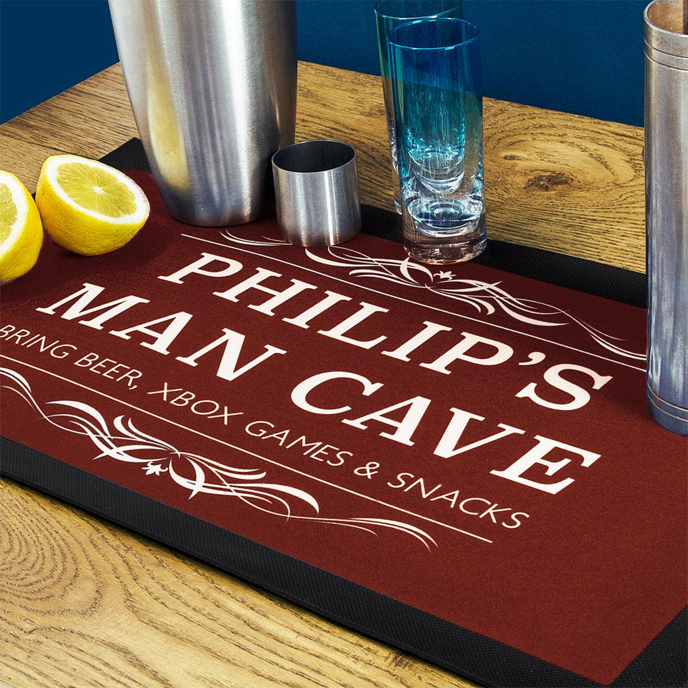 Personalised Gentleman's Man Cave Bar Mat - Shop Personalised Gifts