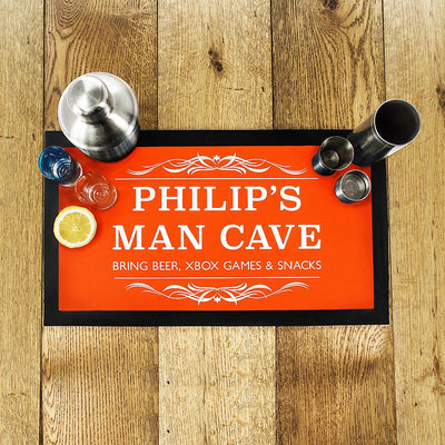 Personalised Gentleman's Man Cave Bar Mat - Shop Personalised Gifts