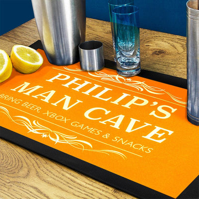 Personalised Gentleman's Man Cave Bar Mat - Shop Personalised Gifts