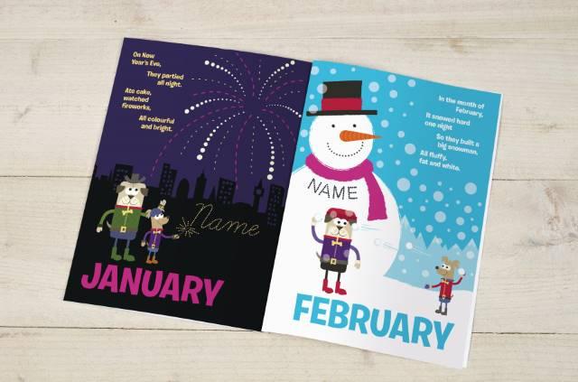 Personalised Months of the Year Book - Shop Personalised Gifts