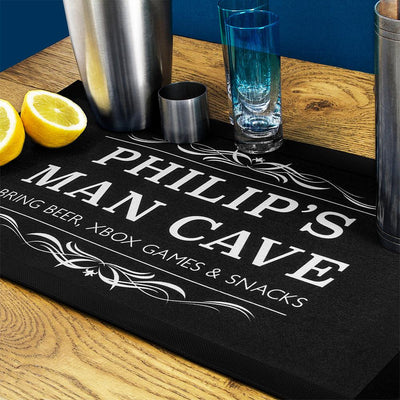 Personalised Gentleman's Man Cave Bar Mat - Shop Personalised Gifts