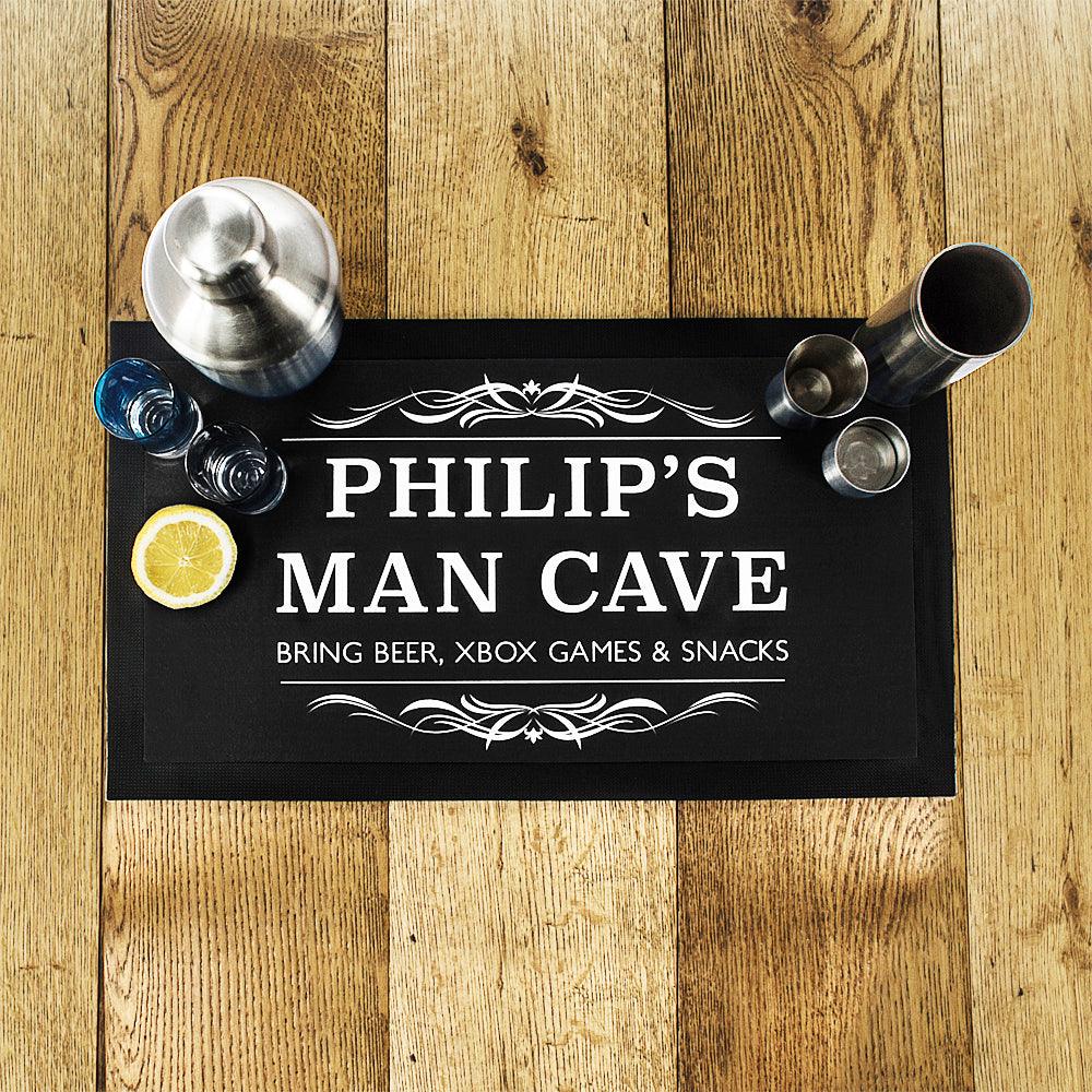 Personalised Gentleman's Man Cave Bar Mat - Shop Personalised Gifts