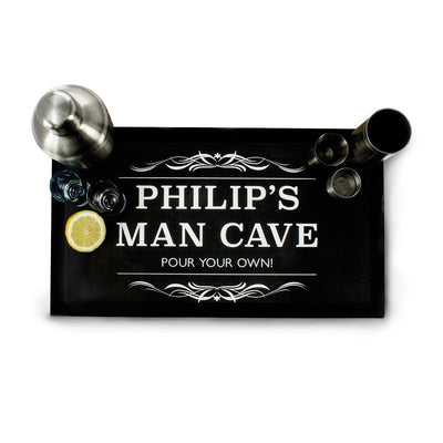 Personalised Gentleman's Man Cave Bar Mat - Shop Personalised Gifts