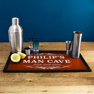 Personalised Gentleman's Man Cave Bar Mat - Shop Personalised Gifts