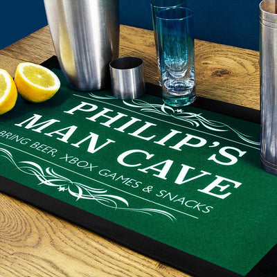 Personalised Gentleman's Man Cave Bar Mat - Shop Personalised Gifts