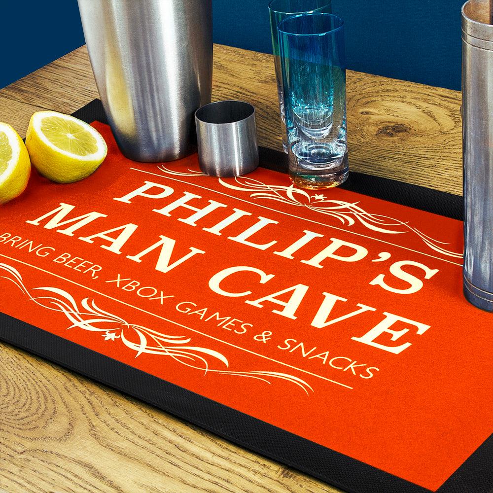 Personalised Gentleman's Man Cave Bar Mat - Shop Personalised Gifts