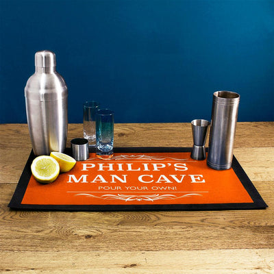 Personalised Gentleman's Man Cave Bar Mat - Shop Personalised Gifts