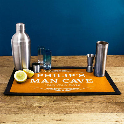 Personalised Gentleman's Man Cave Bar Mat - Shop Personalised Gifts