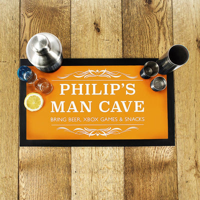 Personalised Gentleman's Man Cave Bar Mat - Shop Personalised Gifts