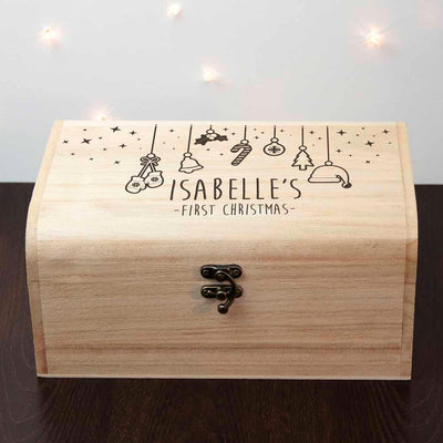 Personalised Baby's First Christmas Eve Chest - Shop Personalised Gifts