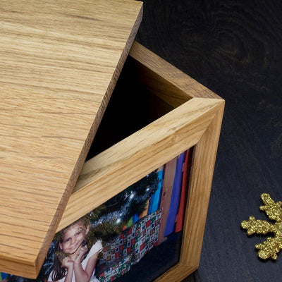 Personalised Woodland Bear Christmas Oak Memory Box - Shop Personalised Gifts