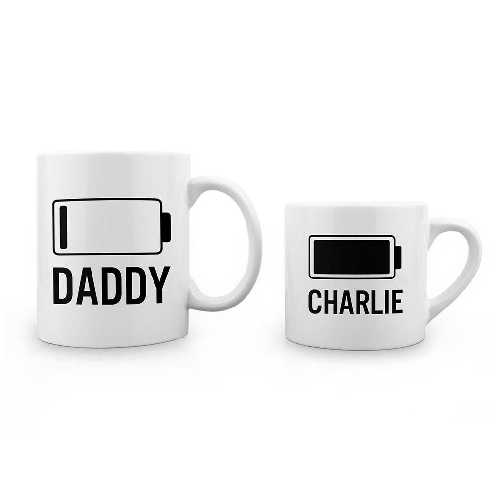 Personalised Daddy & Me Low Battery Ceramic Mug - Shop Personalised Gifts
