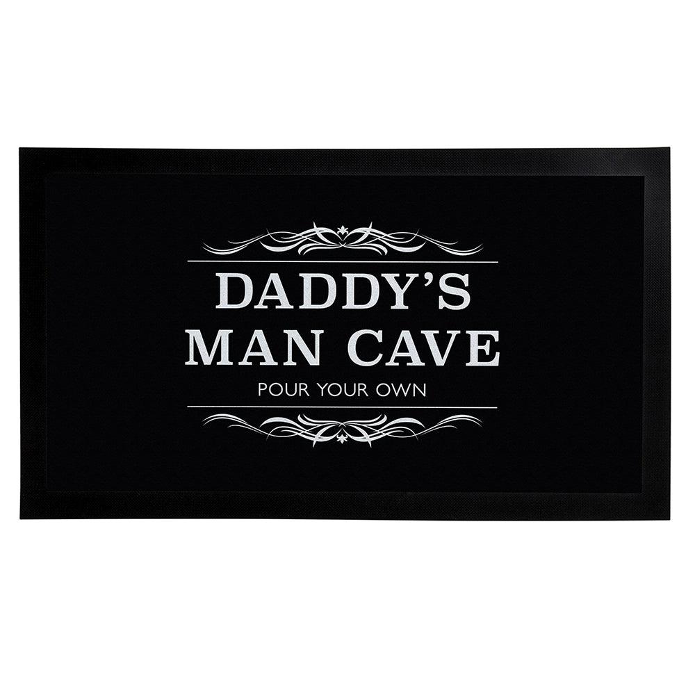 Personalised Man Cave Black Bar Mat - Shop Personalised Gifts
