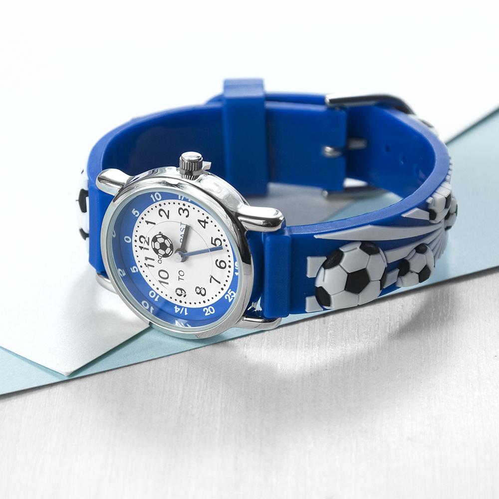 Kids Personalised Boys Blue Football Watch - Shop Personalised Gifts