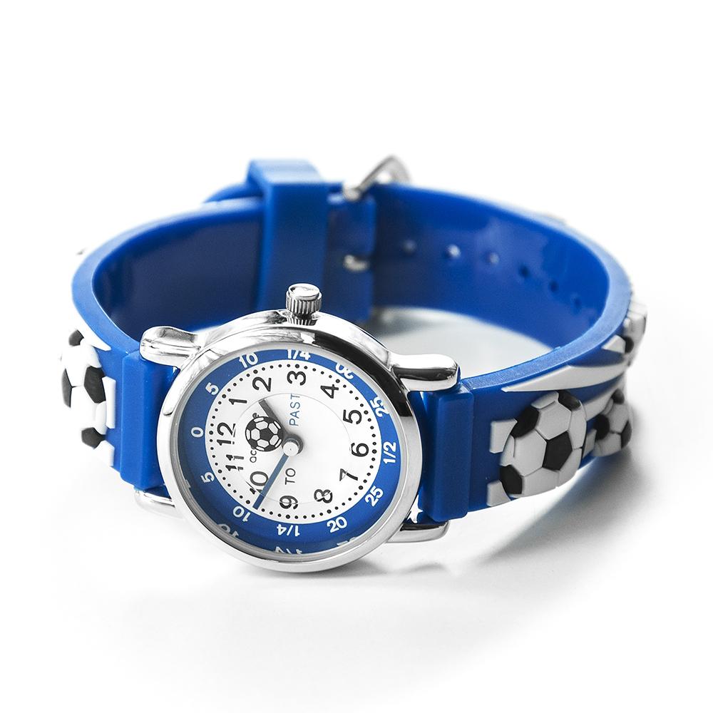 Kids Personalised Boys Blue Football Watch - Shop Personalised Gifts