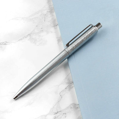 Personalised Sheaffer Brushed Chrome Pen - Shop Personalised Gifts