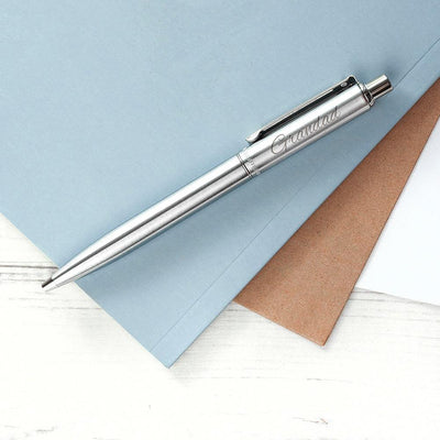 Personalised Sheaffer Brushed Chrome Pen - Shop Personalised Gifts