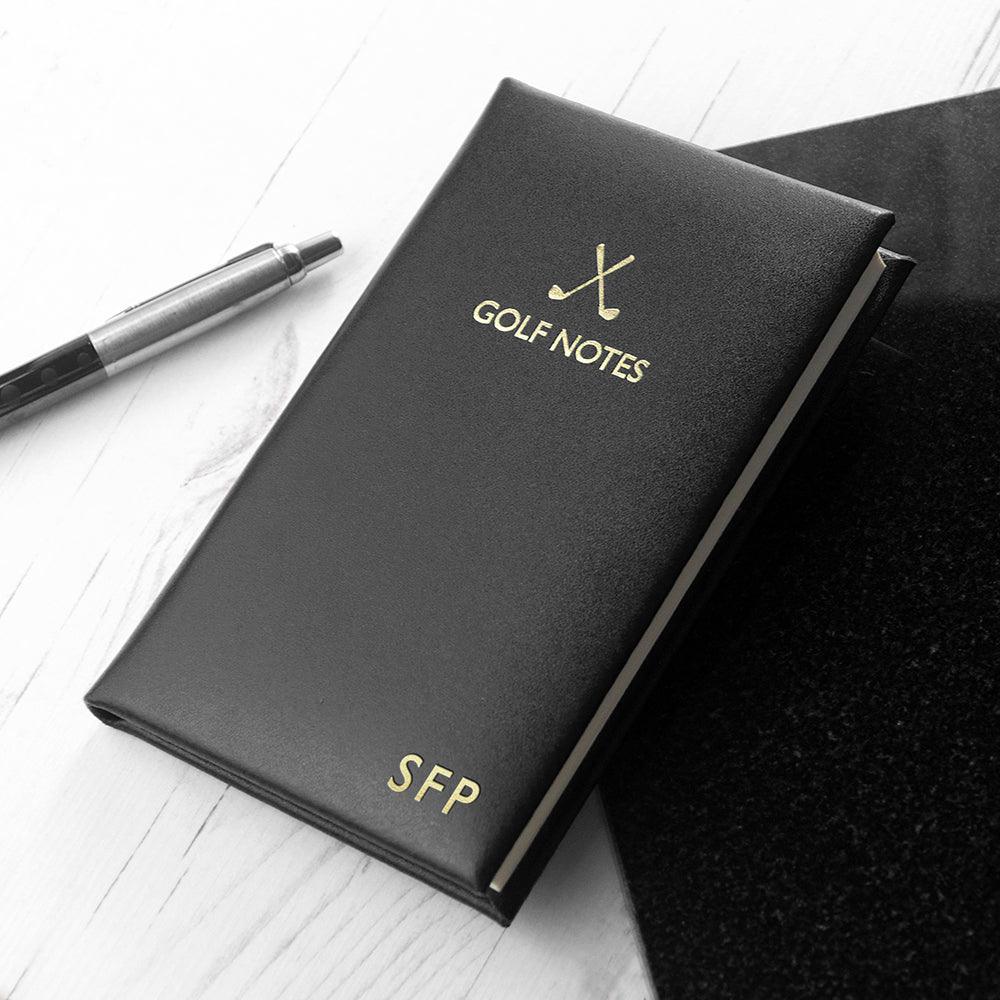 Personalised Luxury Leather Golf Notebook - Shop Personalised Gifts