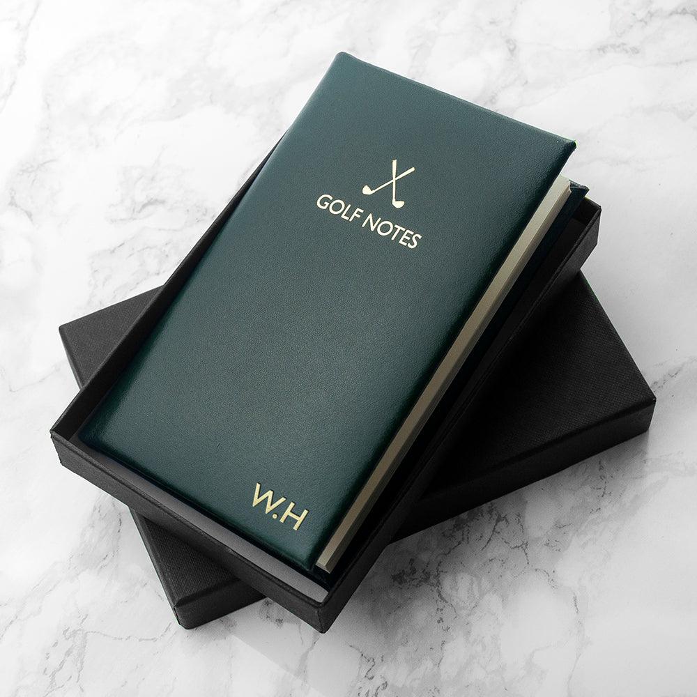 Personalised Luxury Leather Golf Notebook - Shop Personalised Gifts