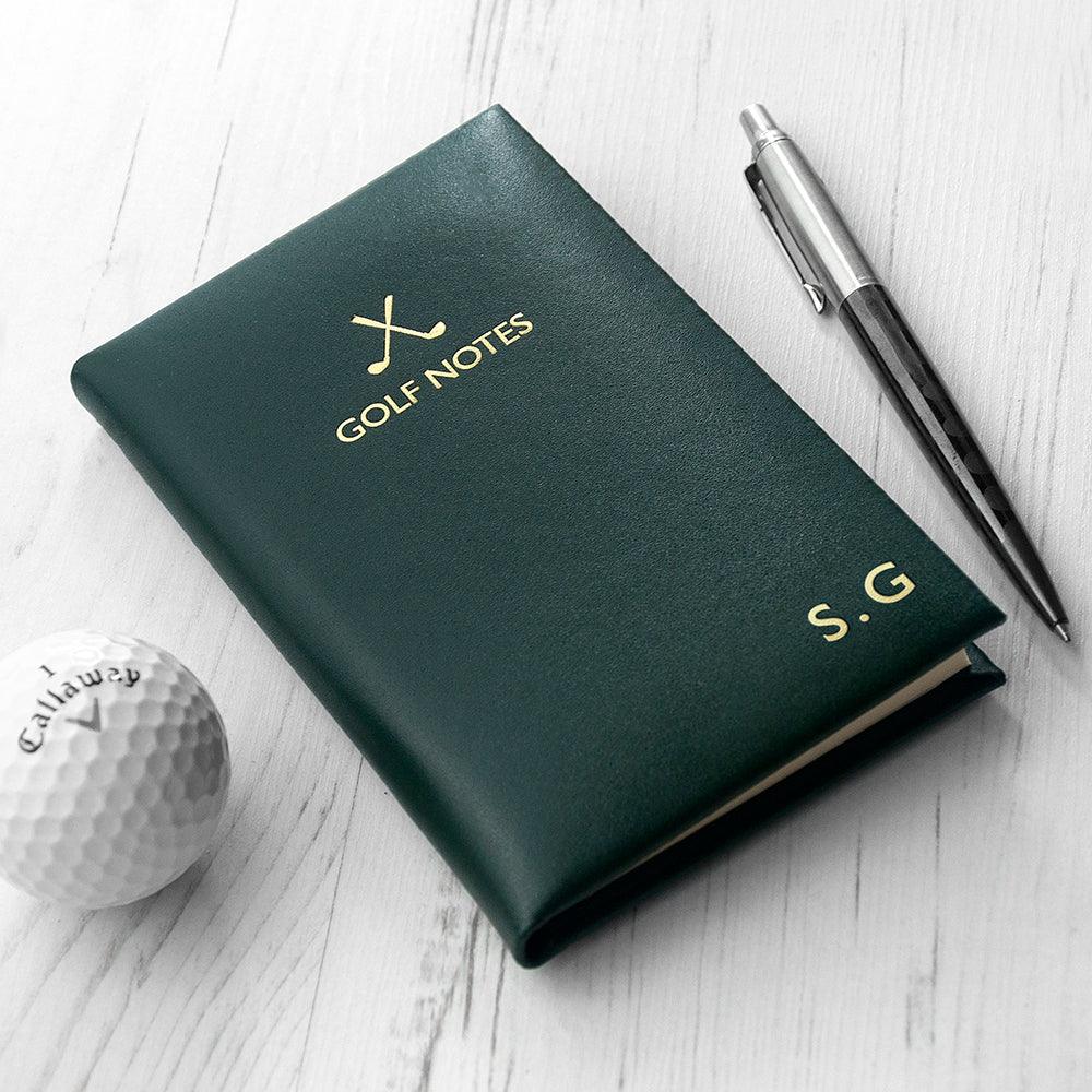 Personalised Luxury Leather Golf Notebook - Shop Personalised Gifts