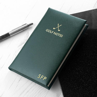 Personalised Luxury Leather Golf Notebook - Shop Personalised Gifts