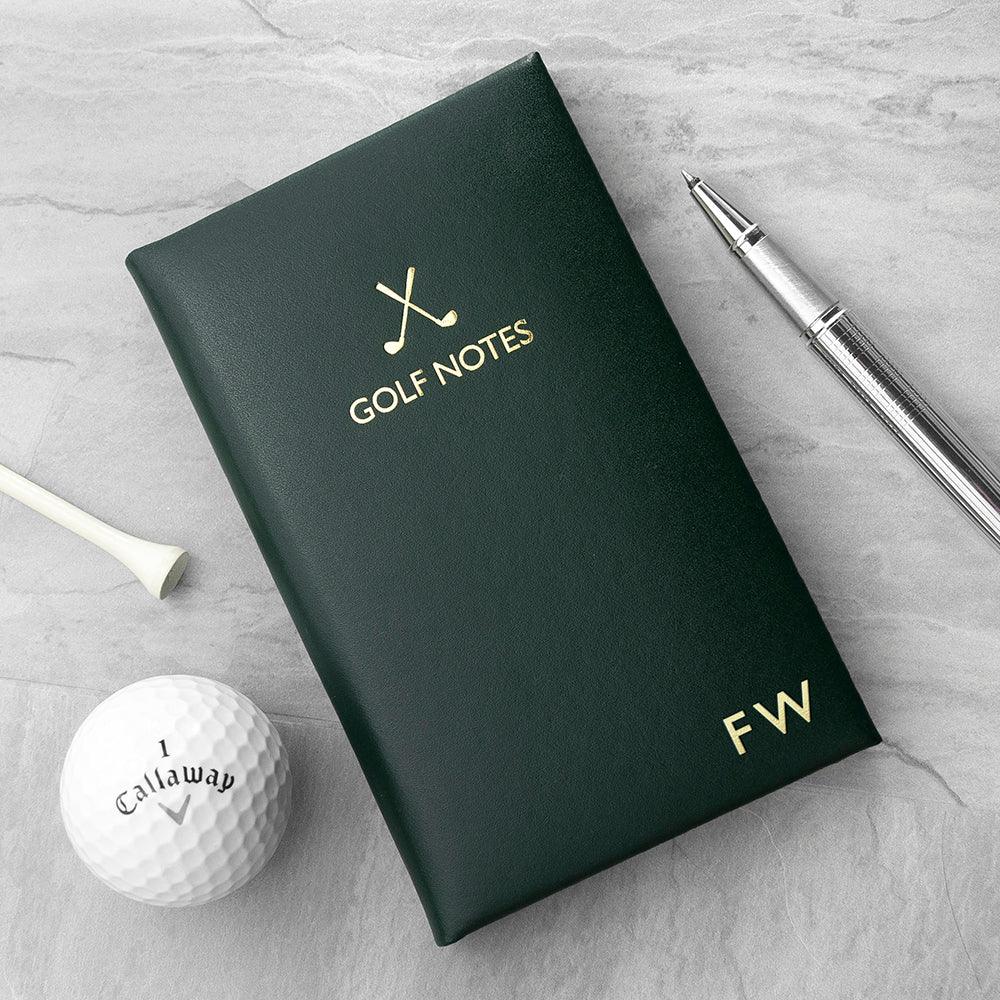 Personalised Luxury Leather Golf Notebook - Shop Personalised Gifts