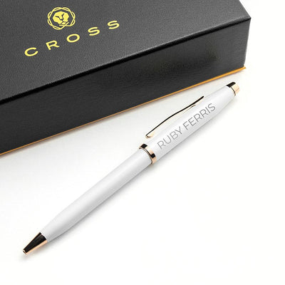 Personalised Cross Century II Pen In White - Shop Personalised Gifts