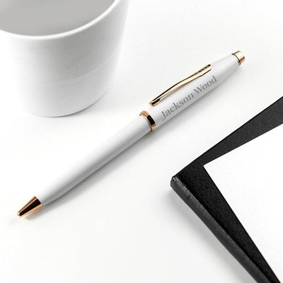 Personalised Cross Century II Pen In White - Shop Personalised Gifts