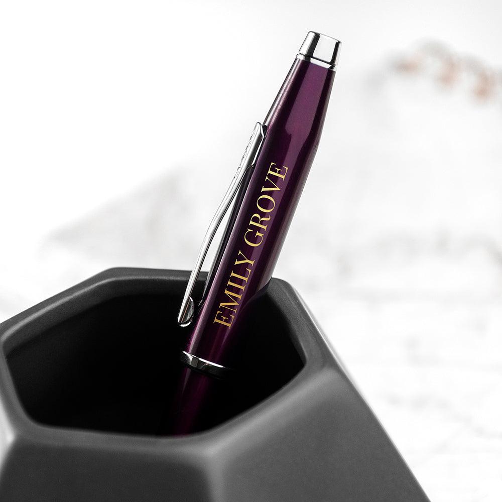 Personalised Cross Century II Pen In Plum - Shop Personalised Gifts