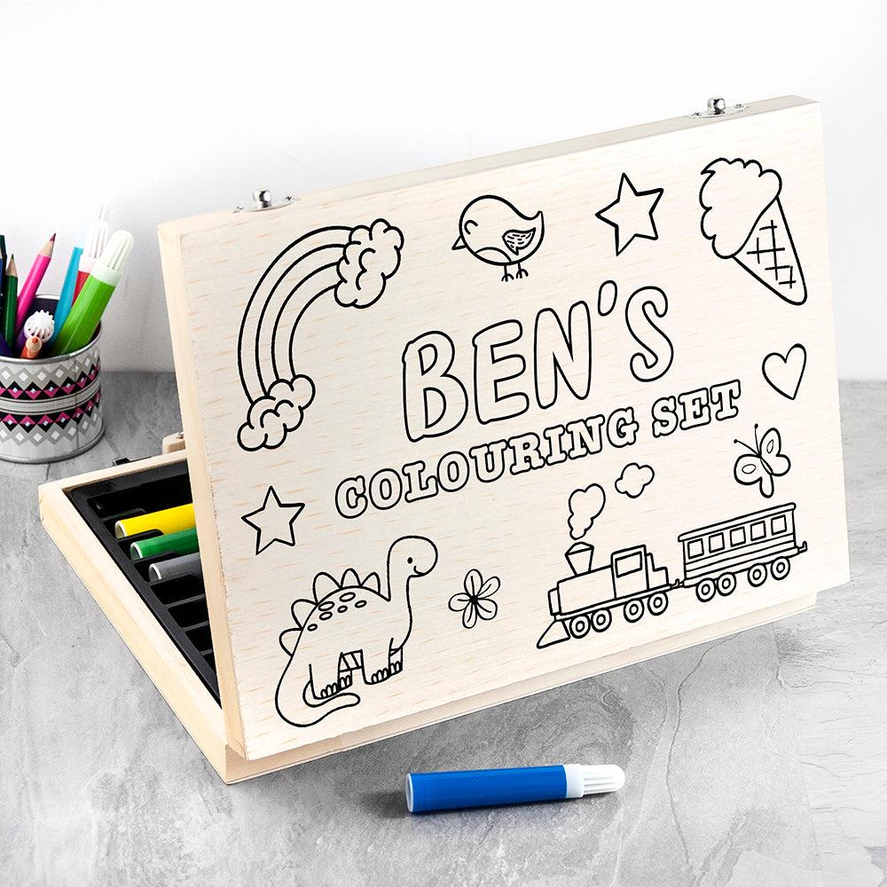 Personalised Colour Your Own Colouring Set - Shop Personalised Gifts