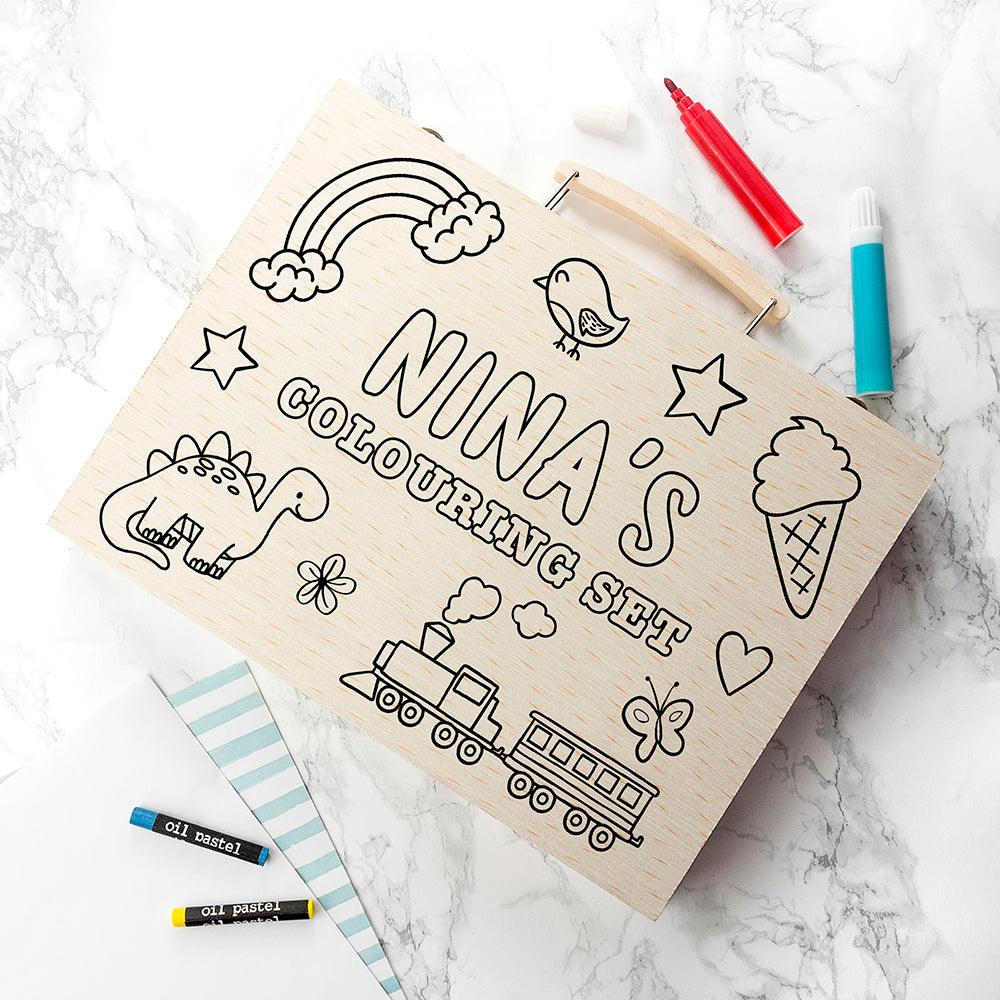Personalised Colour Your Own Colouring Set - Shop Personalised Gifts