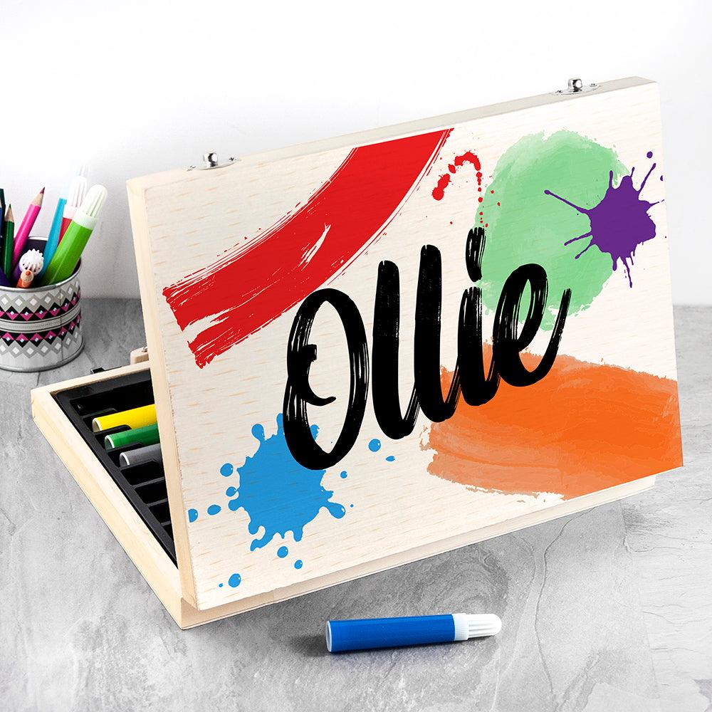 Personalised Colour Splash Drawing Set - Shop Personalised Gifts
