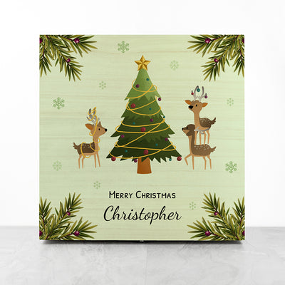 Personalised Playing Reindeers Christmas Eve Box