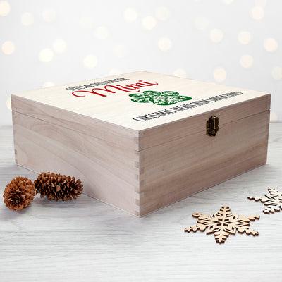 Personalised Pet Paw Christmas Eve Box