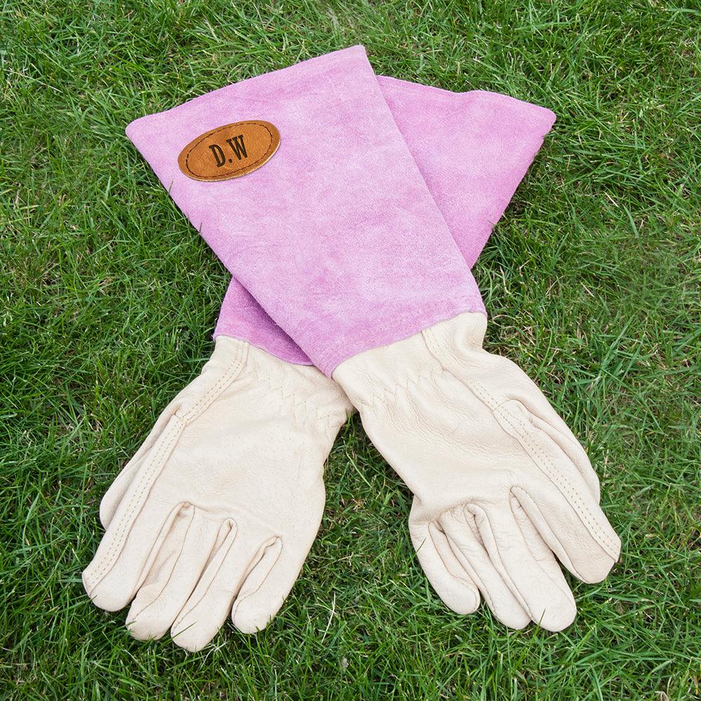 Large Pink Leather Garden Gloves - Shop Personalised Gifts