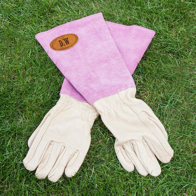 Large Pink Leather Garden Gloves - Shop Personalised Gifts