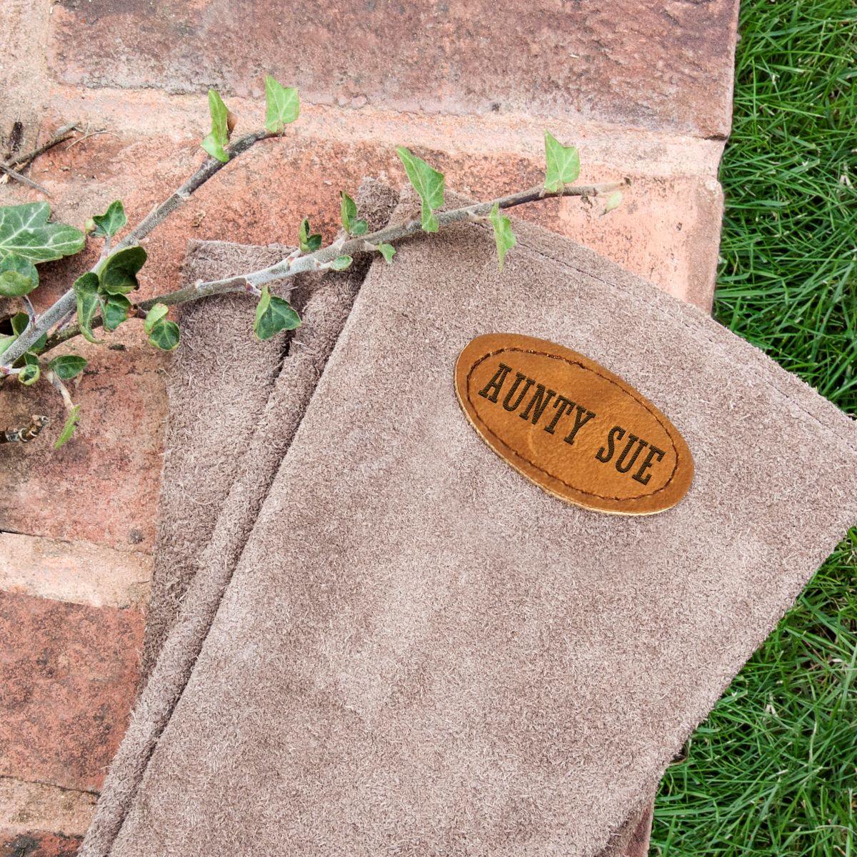 Large Brown Leather Garden Gloves - Shop Personalised Gifts