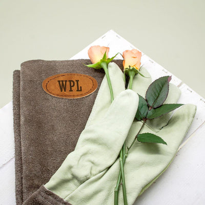 Large Brown Leather Garden Gloves - Shop Personalised Gifts