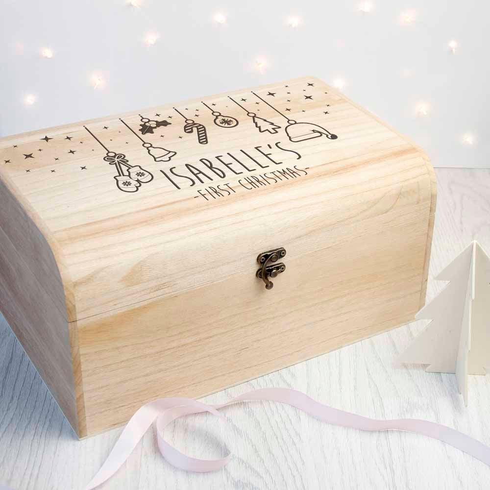 Personalised Baby's First Christmas Eve Chest - Shop Personalised Gifts