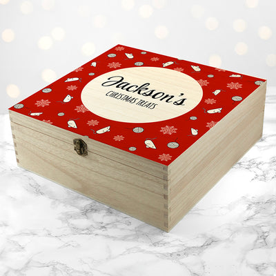 Personalised Cat Treats Christmas Eve Box