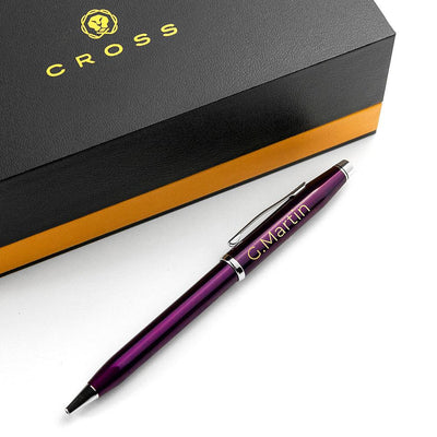 Personalised Cross Century II Pen In Plum - Shop Personalised Gifts