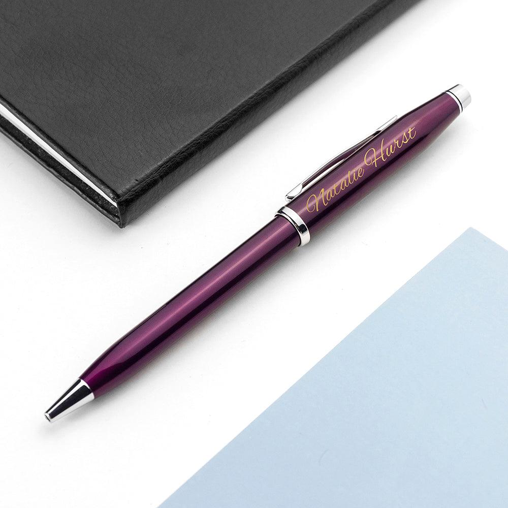 Personalised Cross Century II Pen In Plum - Shop Personalised Gifts