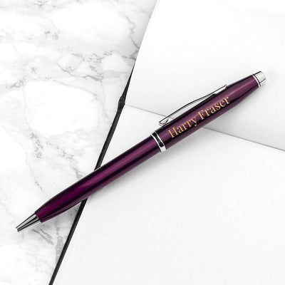 Personalised Cross Century II Pen In Plum - Shop Personalised Gifts