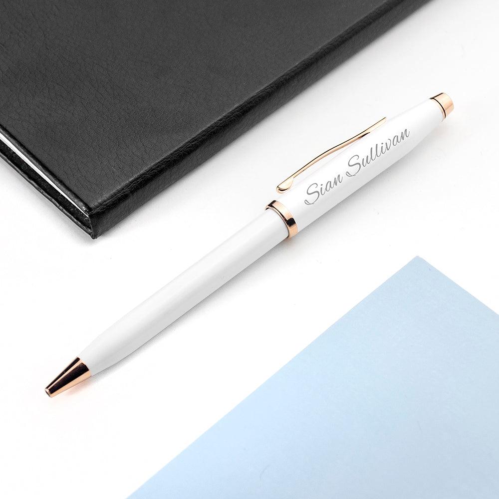 Personalised Cross Century II Pen In White - Shop Personalised Gifts