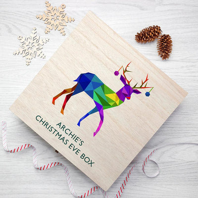 Personalised Geometric Reindeer Christmas Eve Box - Shop Personalised Gifts